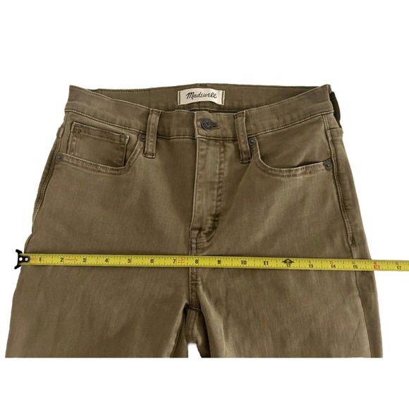 Madewell | Women's Brown 9" High-Rise Raw-Hem Skinny Jeans Size 25 - Picture 10 of 14